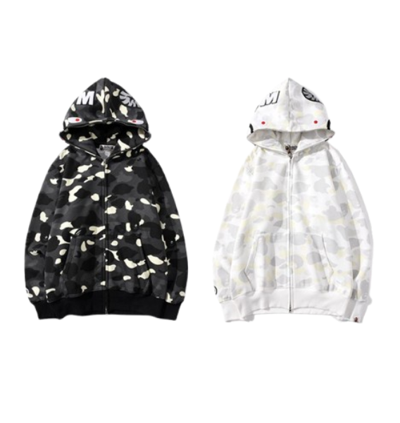 BAPE Hoodie BLACK & WHITE OG051563
