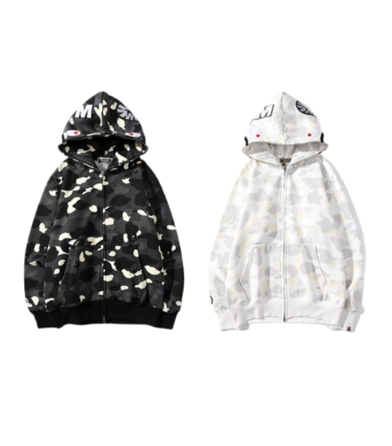 BAPE Hoodie BLACK & WHITE OG051563