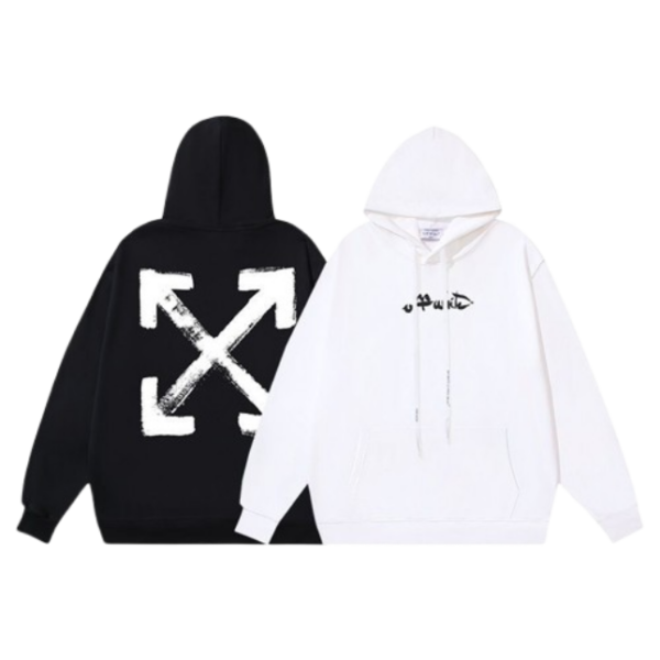 Off White Hoodie BlackWhite OG051567