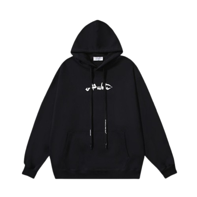 Off White Hoodie BlackWhite OG051567