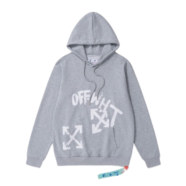 OFF WHITE Hoodie black and gray OG051569