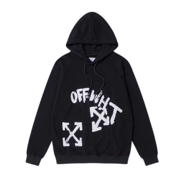 OFF WHITE Hoodie black and gray OG051569