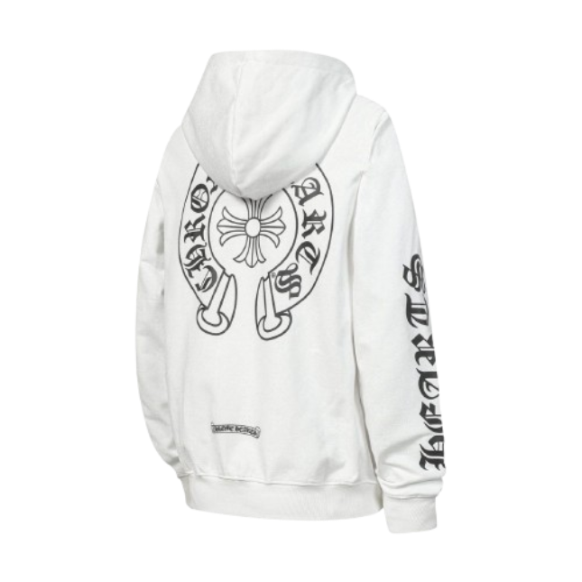 CHROME HEARTS Hoodie White&black&blue OG051571