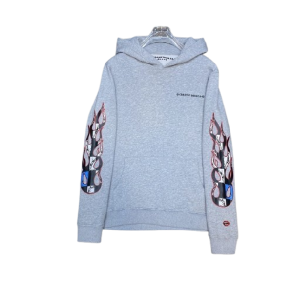 Chrome Hearts x Matty Boy Brain Hoodie Grey OG051572