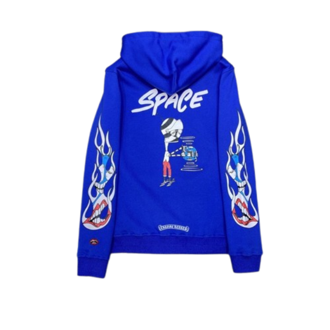 CHROME HEARTS Hoodie Blue OG051574