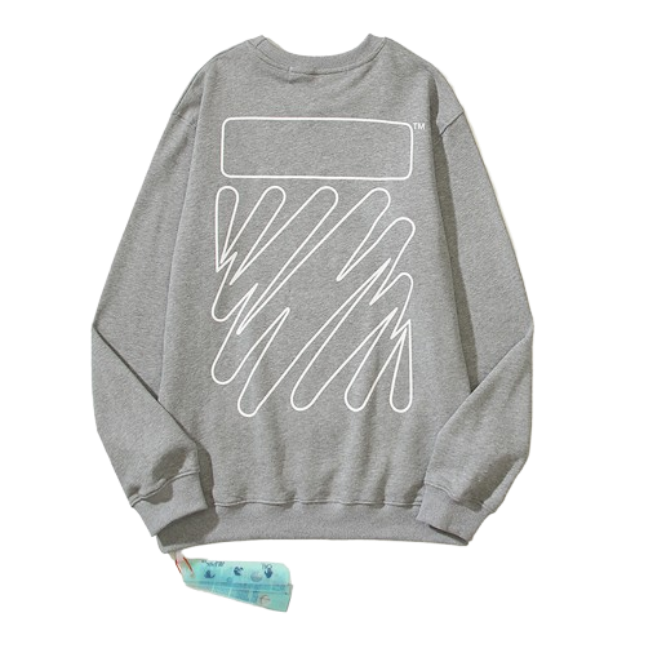 OFF WHITE Sweatshirt white&black&grey OG051607