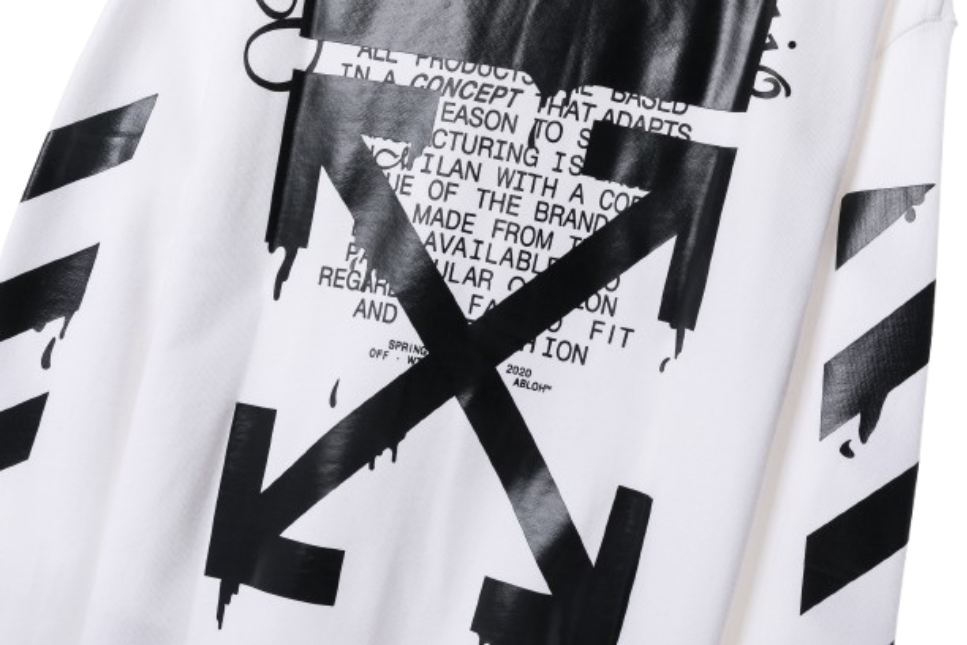 OFF WHITE Sweater white&black OG051614
