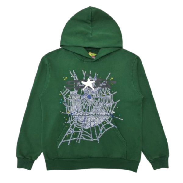 Sp5der Web Hoodie Hunter Green OG051681
