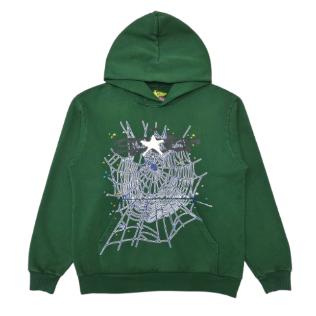 Sp5der Web Hoodie Hunter Green OG051681