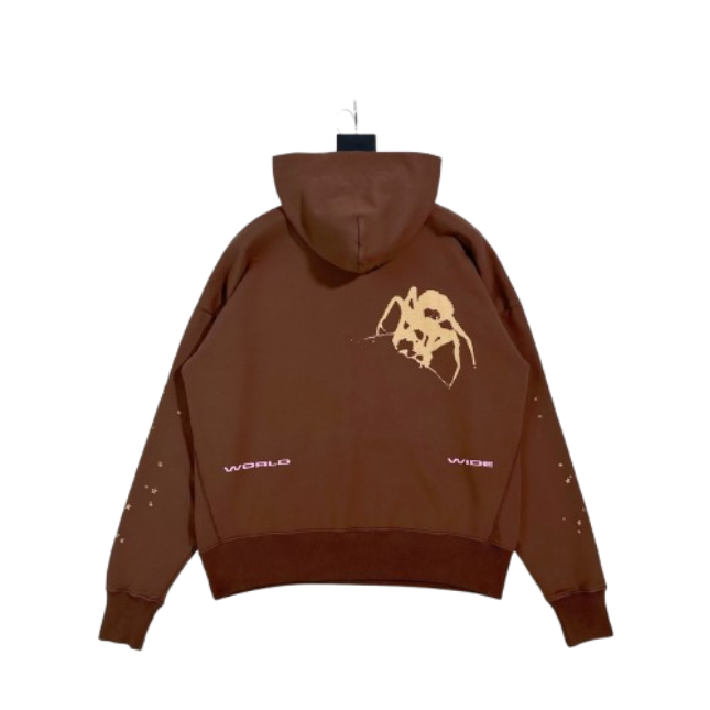 Sp5der Thug Hoodie Angel Brown OG051682