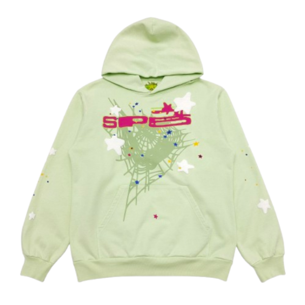 Sp5der SP5 Mint Hoodie mint green OG051684