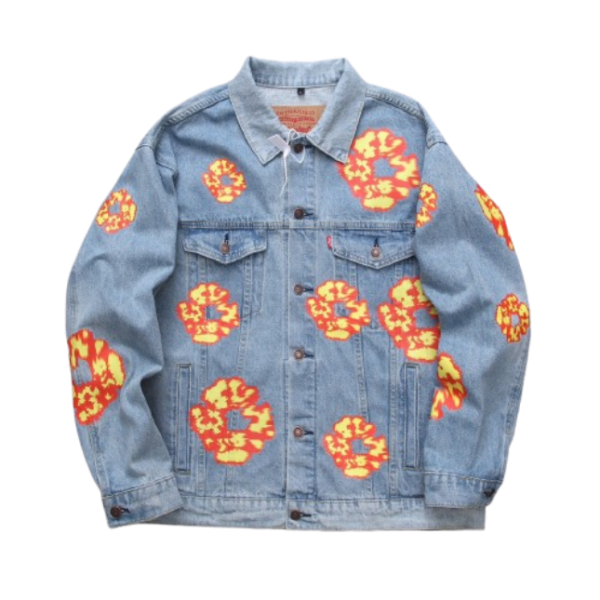 Denim Tears Washed Flame Denim Jacket Blue OG051802