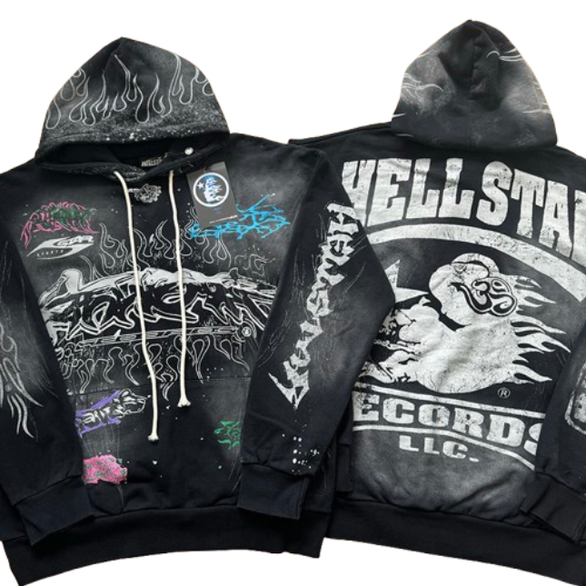 Hellstar Path to Paradise Hoodie Black OG051890
