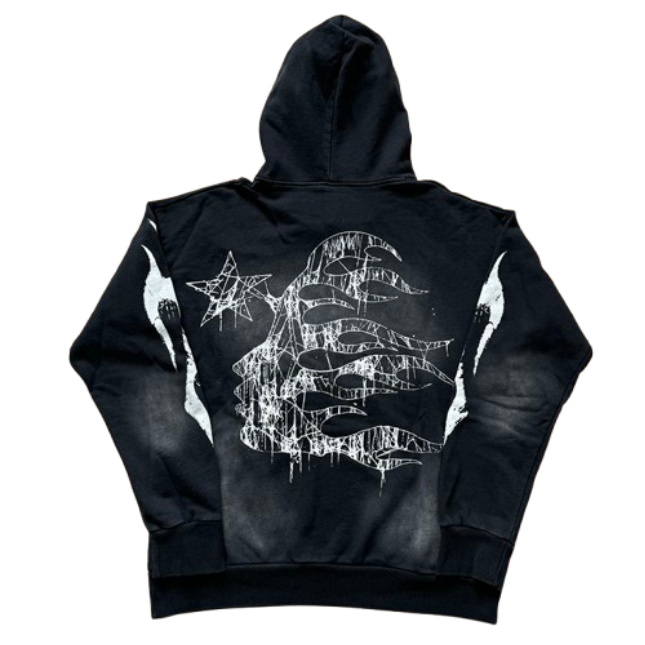 Hellstar Spiderweb Sport Black Hoodie OG051891