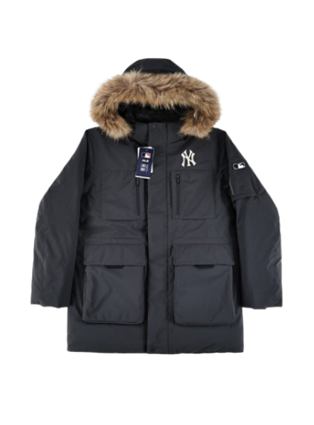 MLB Second generation large fur collar workwear black OG052120