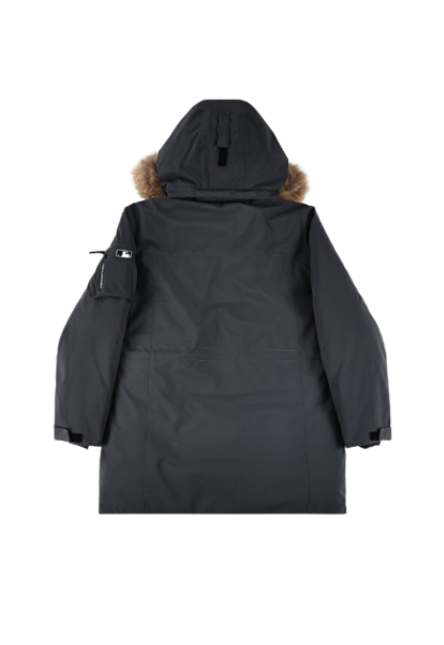 MLB Second generation large fur collar workwear black OG052120