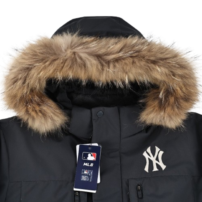 MLB Second generation large fur collar workwear black OG052120