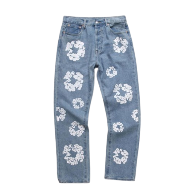 DENIM TEARS THE COTTON WREATH JEAN LIGHT WASH OG052201