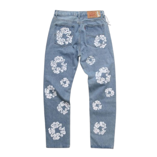 DENIM TEARS THE COTTON WREATH JEAN LIGHT WASH OG052201