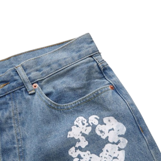 DENIM TEARS THE COTTON WREATH JEAN LIGHT WASH OG052201