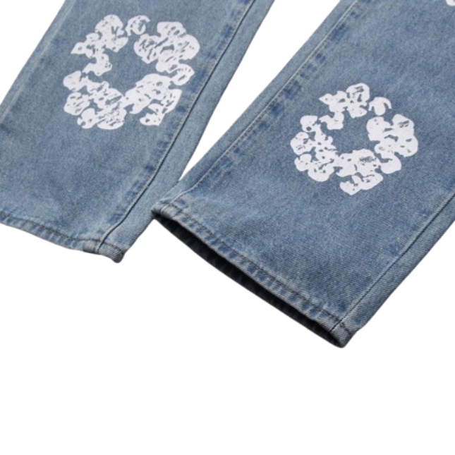 DENIM TEARS THE COTTON WREATH JEAN LIGHT WASH OG052201