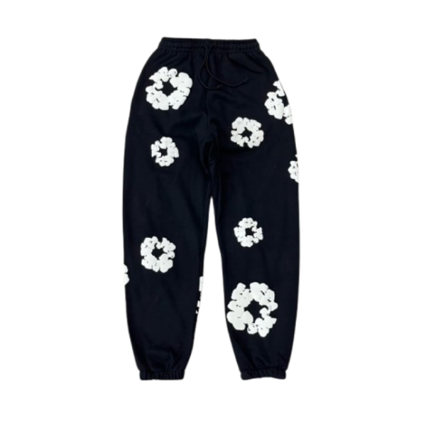 Denim Tears The Cotton Wreath Sweatpants Black OG052202