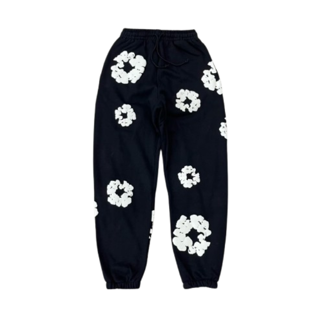 Denim Tears The Cotton Wreath Sweatpants Black OG052202