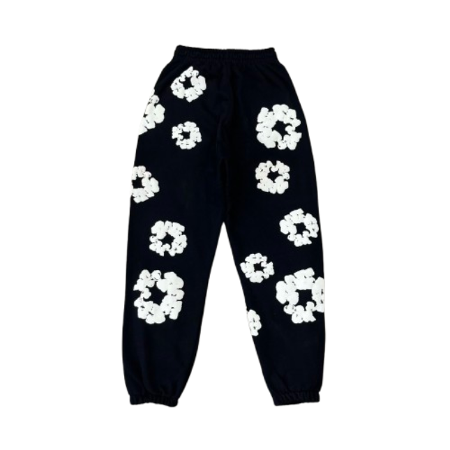 Denim Tears The Cotton Wreath Sweatpants Black OG052202