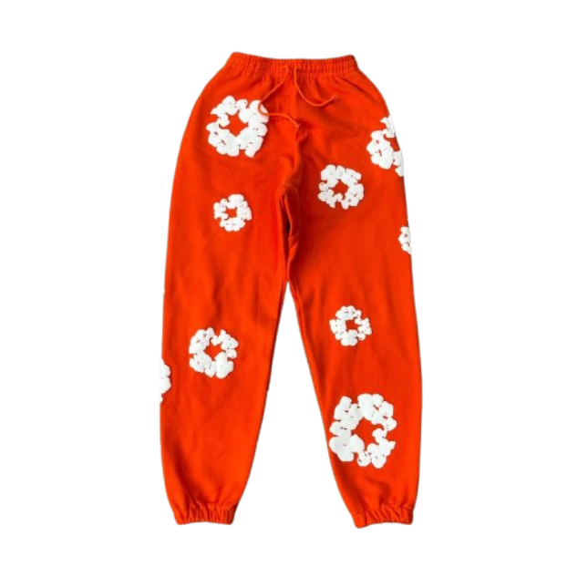 Denim Tears The Cotton Wreath Sweatpants Orange OG052210