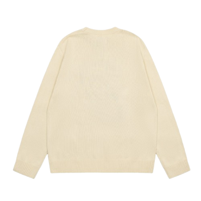 STUSSY mosquito coils jacquard round neck sweater OG052328