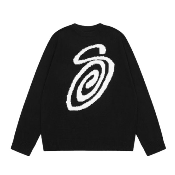 STUSSY Classic Mosquito Incense S Jacquard Round Neck Sweater OG052329