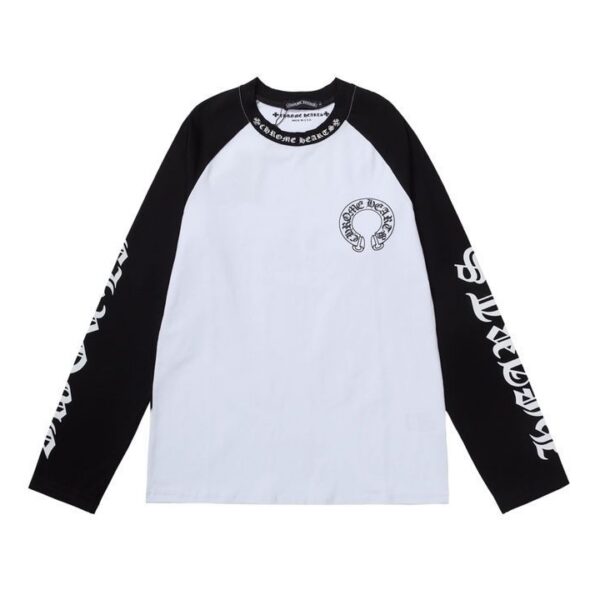 Chrome Hearts Horseshoe Baseball Shirt WhiteBlack OG052333