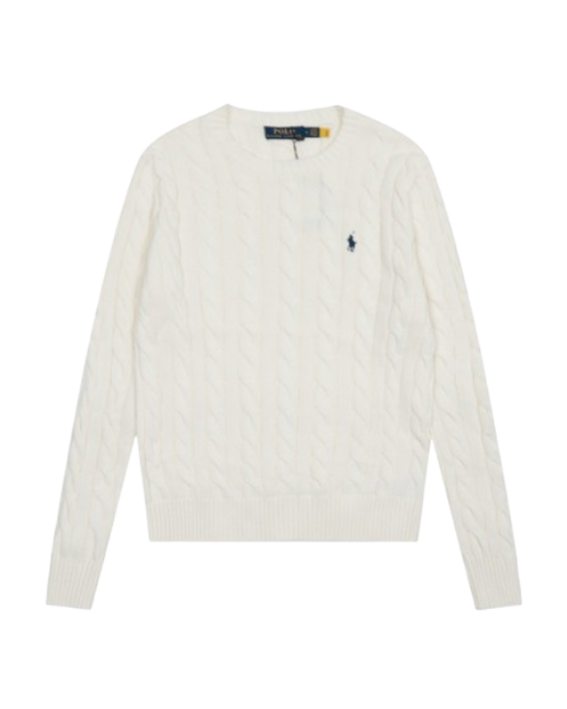 Ralph Lauren Round Neck Solid Color Pony Embroidered Sweater OG052536