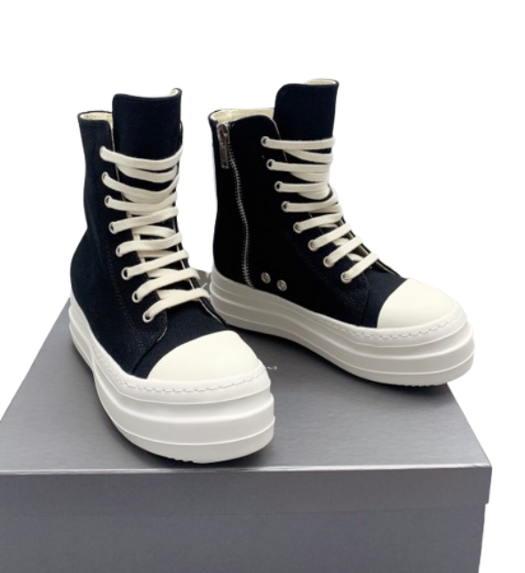 Rick Owens high top canvas shoes OG0525430