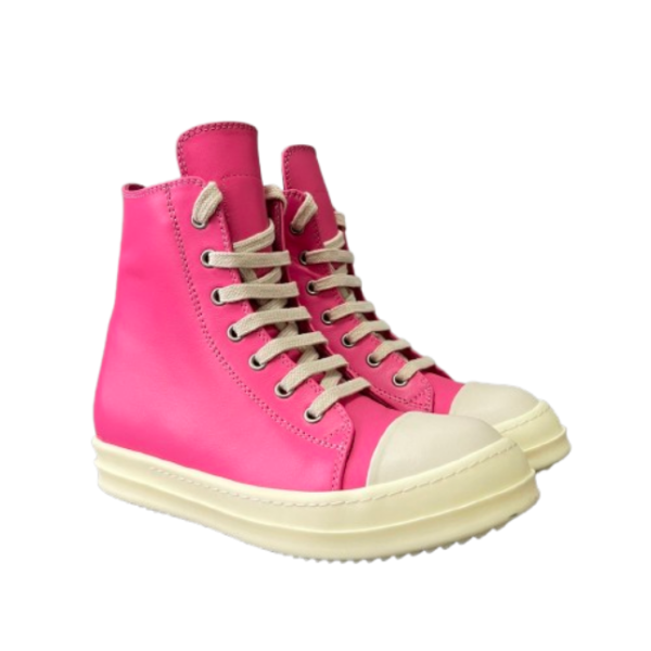 Rick Owens high top lace up pink leather Converse OG0526457
