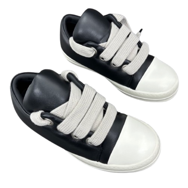 RICK OWENS Wide Lace Low Top Sneakers Fat Ding OG0526469