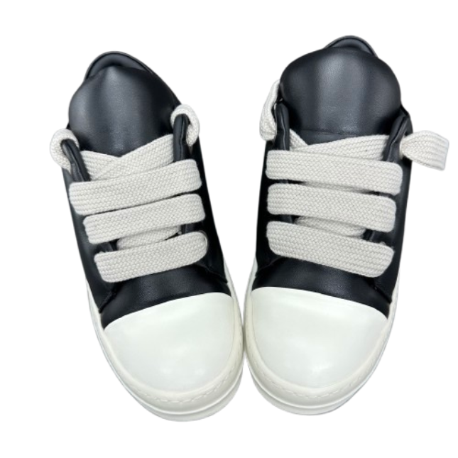 RICK OWENS Wide Lace Low Top Sneakers Fat Ding OG0526469
