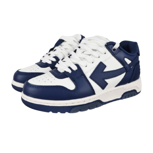 OFF-WHITE Out Of Office OOO Low Tops White Royal Blue OG0528502