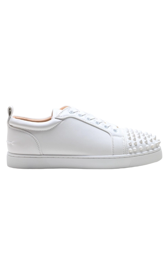 Christian Louboutin Louis Junior Spikes Flat White OG0707667