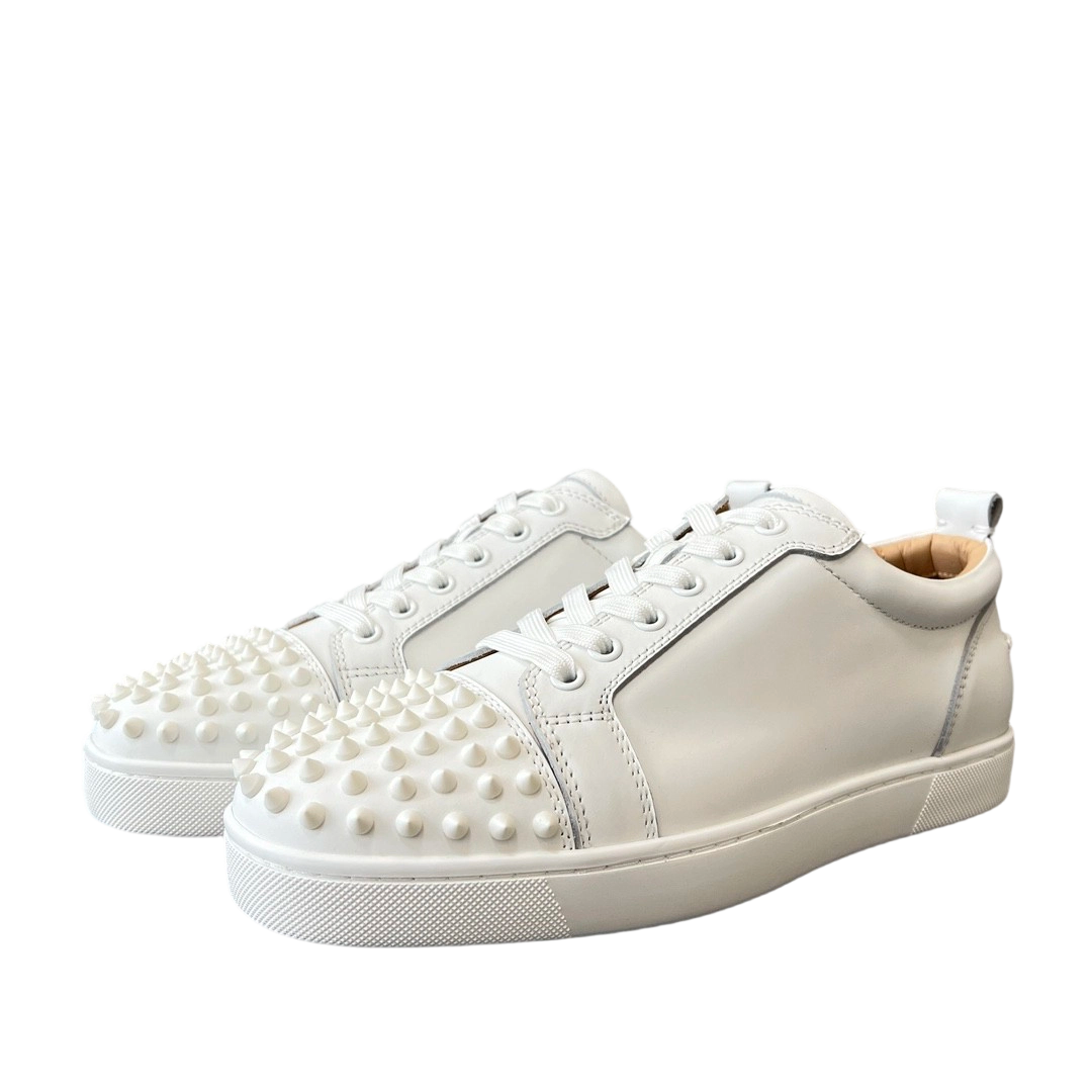 Christian Louboutin Louis Junior Spikes Flat White OG0707667