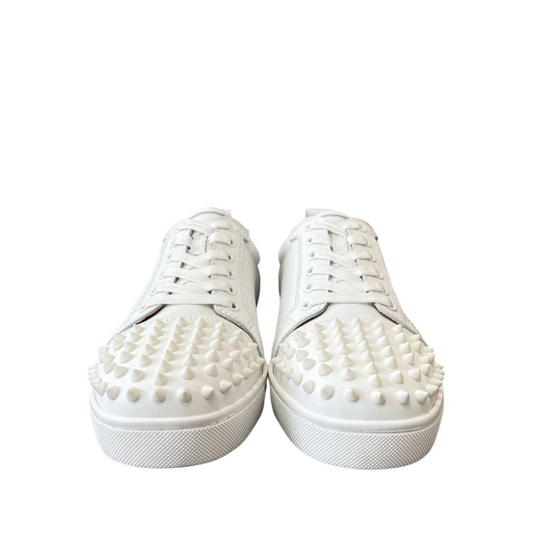 Christian Louboutin Louis Junior Spikes Flat White OG0707667