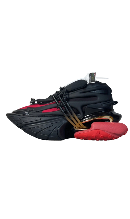 Balmain Unicorn Low-Top Black Red OG0708710