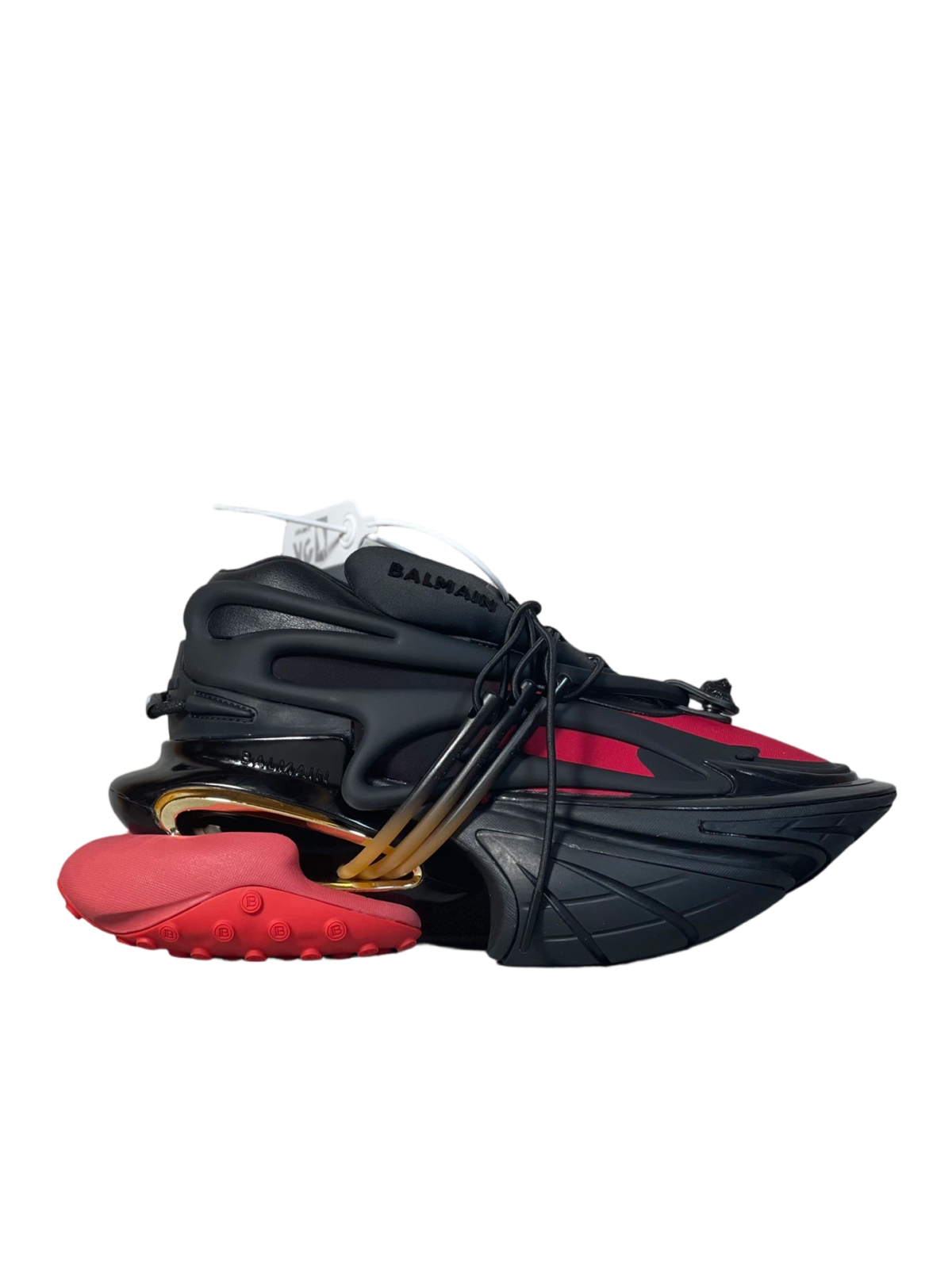 Balmain Unicorn Low-Top Black Red OG0708710