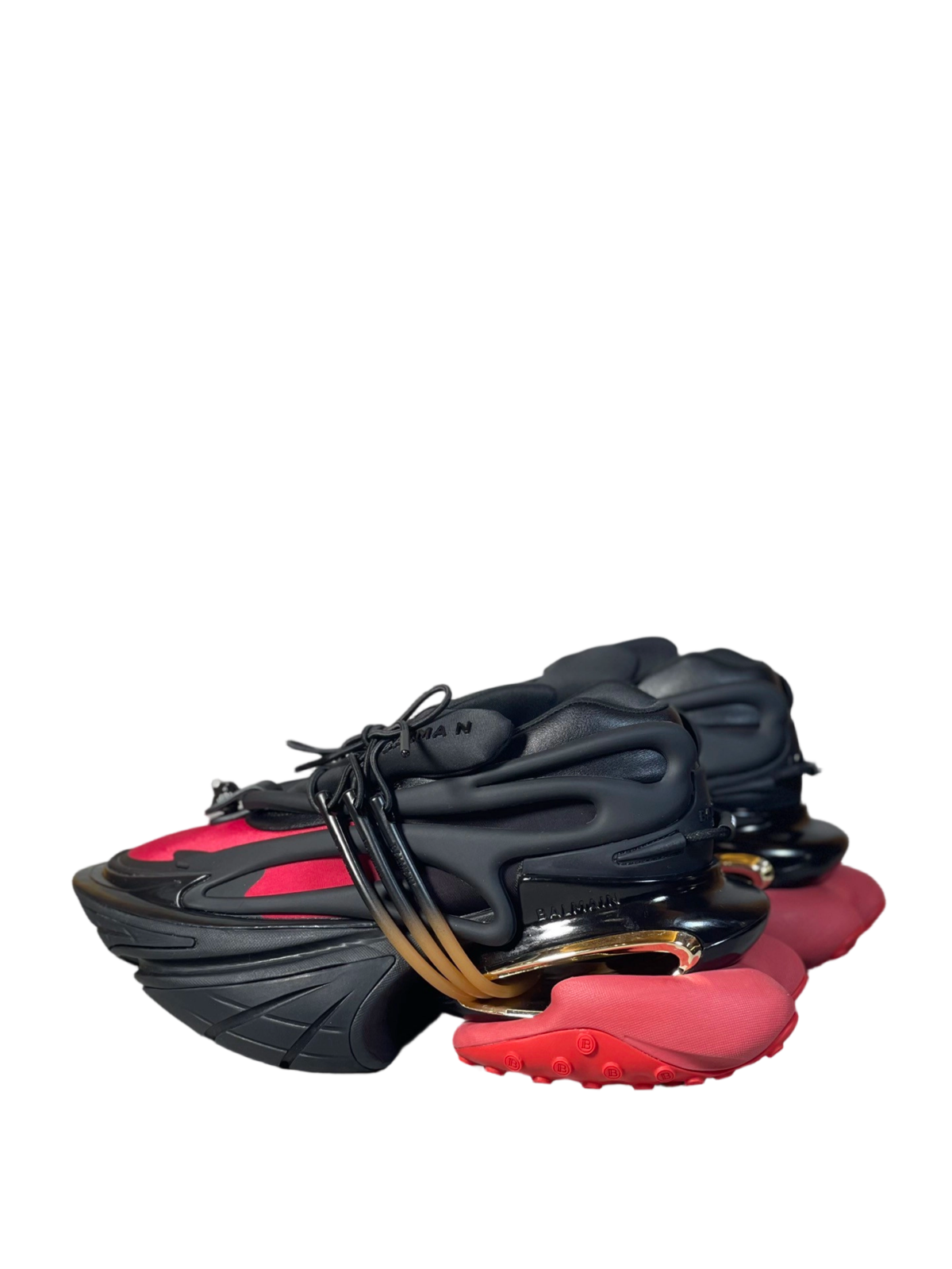 Balmain Unicorn Low-Top Black Red OG0708710