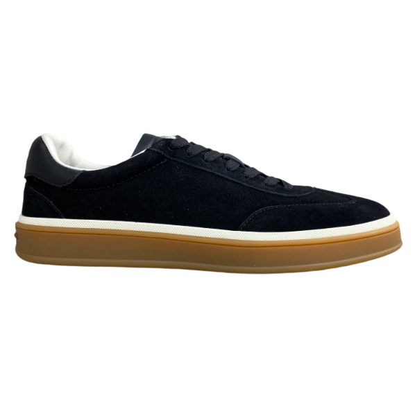 Loro Piana Tennis Walk Sneaker Suede Calf Split Black And Gray OG0715728