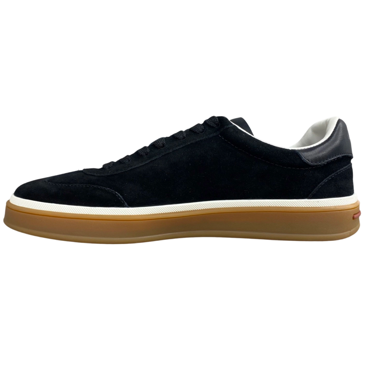 Loro Piana Tennis Walk Sneaker Suede Calf Split Black And Gray OG0715728