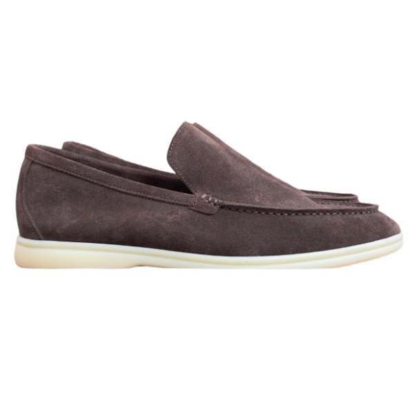 Loro Piana Bean Shoes In Red Brown OG0716731