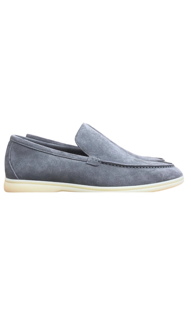 Loro Piana Bean Shoes Gray OG0716732