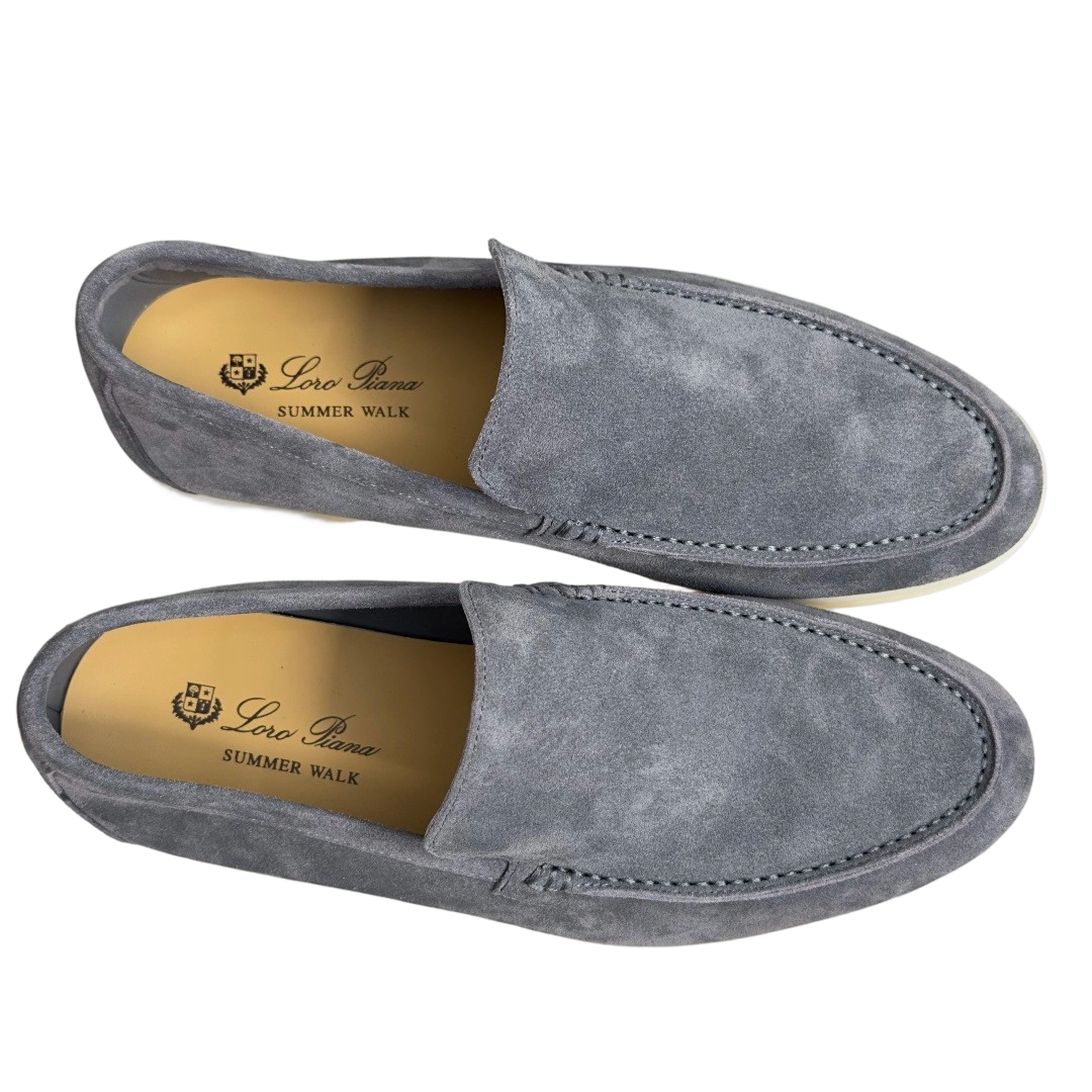 Loro Piana Bean Shoes Gray OG0716732