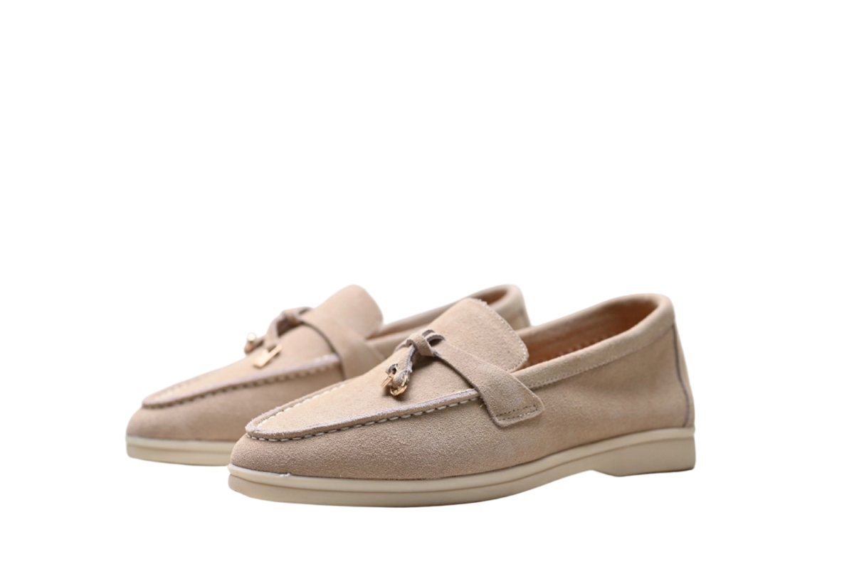 Loro Piana Bean Shoes Apricot OG0716737